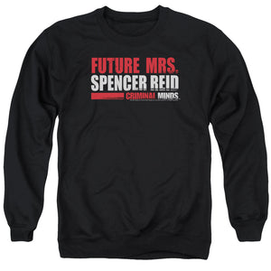 AN OFFCIALLY LICENSED CRIMINAL MINDS FUTURE BRIDE ADULT UNISEX CREWNECK SWEATSHIRT BLACK