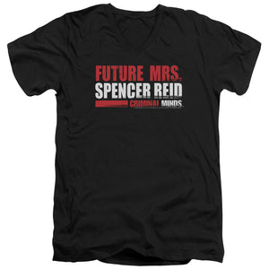 AN OFFCIALLY LICENSED CRIMINAL MINDS FUTURE BRIDE MEN'S V-NECK T-SHIRT BLACK
