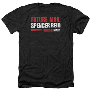 AN OFFCIALLY LICENSED CRIMINAL MINDS FUTURE BRIDE MEN'S HEATHER T-SHIRT CHARCOAL
