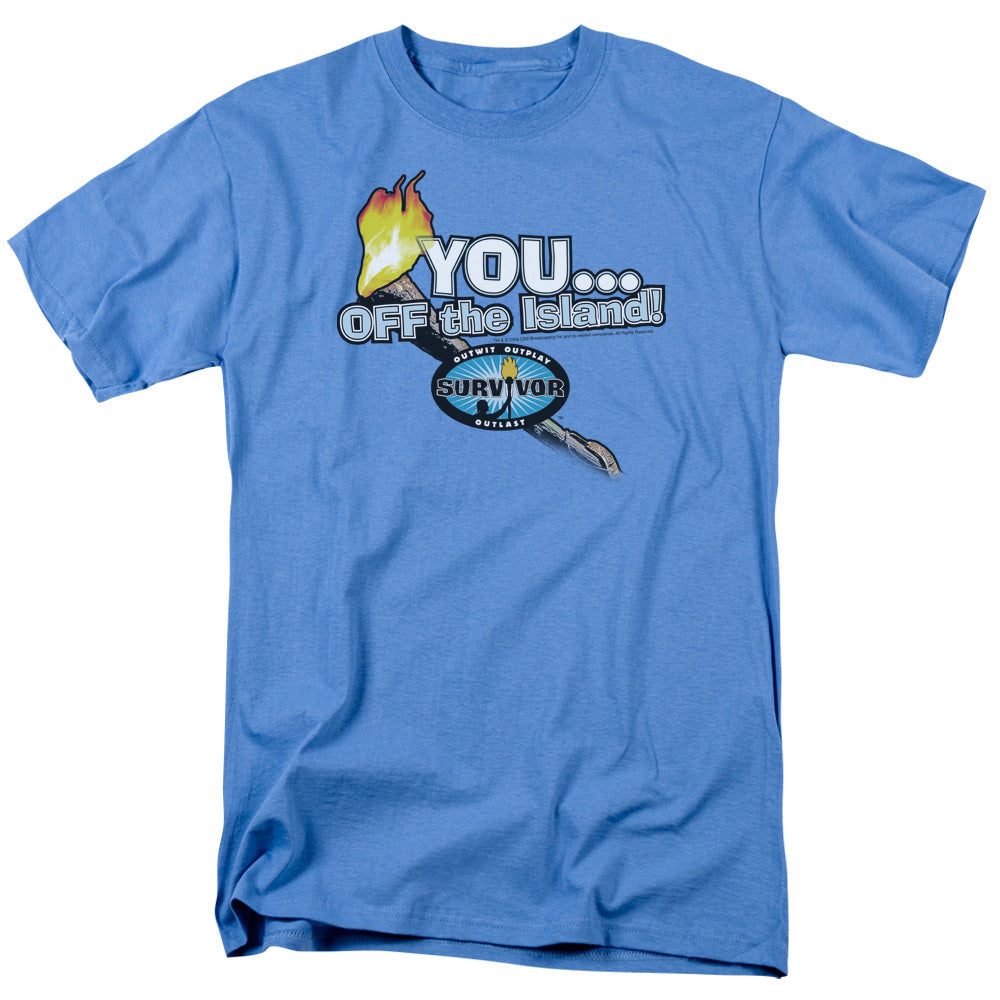 Survivor You Off The Island Licensed Adult Unisex T-Shirt Regular Fit Tee SM-3X