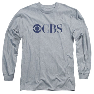 AN OFFCIALLY LICENSED CBS LOGO CBS LOGO MEN'S LONG SLEEVE T-SHIRT ATHLETIC HEATHER