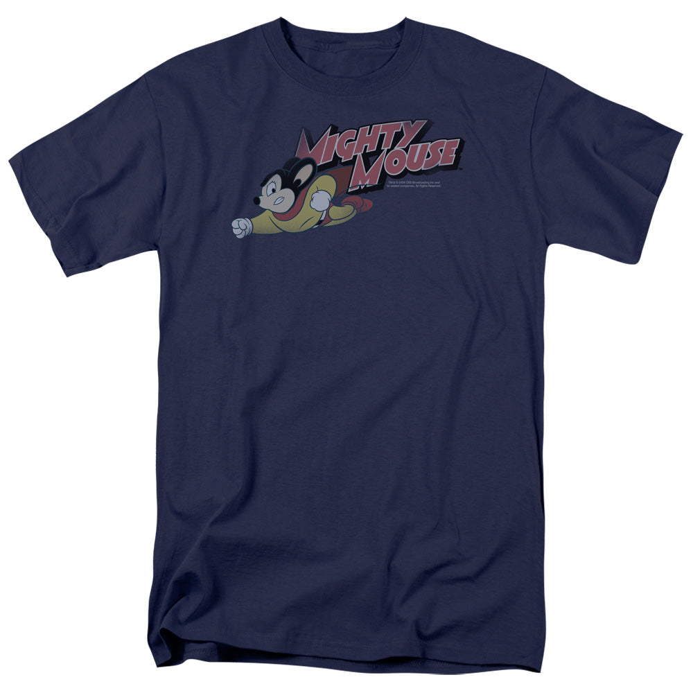 Mighty Mouse Mighty Retro Licensed Adult Unisex T-Shirt Regular Fit Tee SM-3X