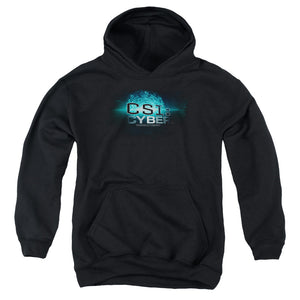 AN OFFCIALLY LICENSED CSI: CYBER THUMB PRINT YOUTH HOODIE BLACK