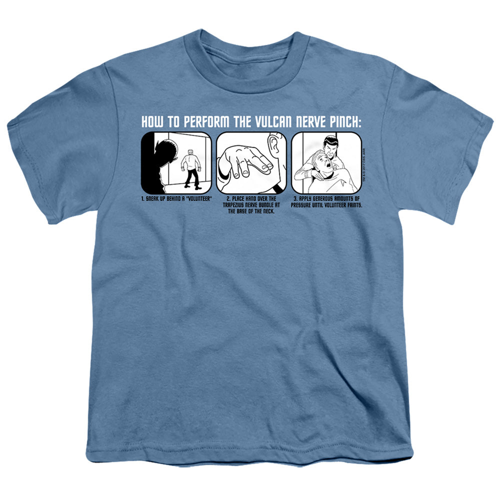 St:Original Vulcan Nerve Pinch Licensed Kid's T-Shirt (Ages 4-7) SM-XL