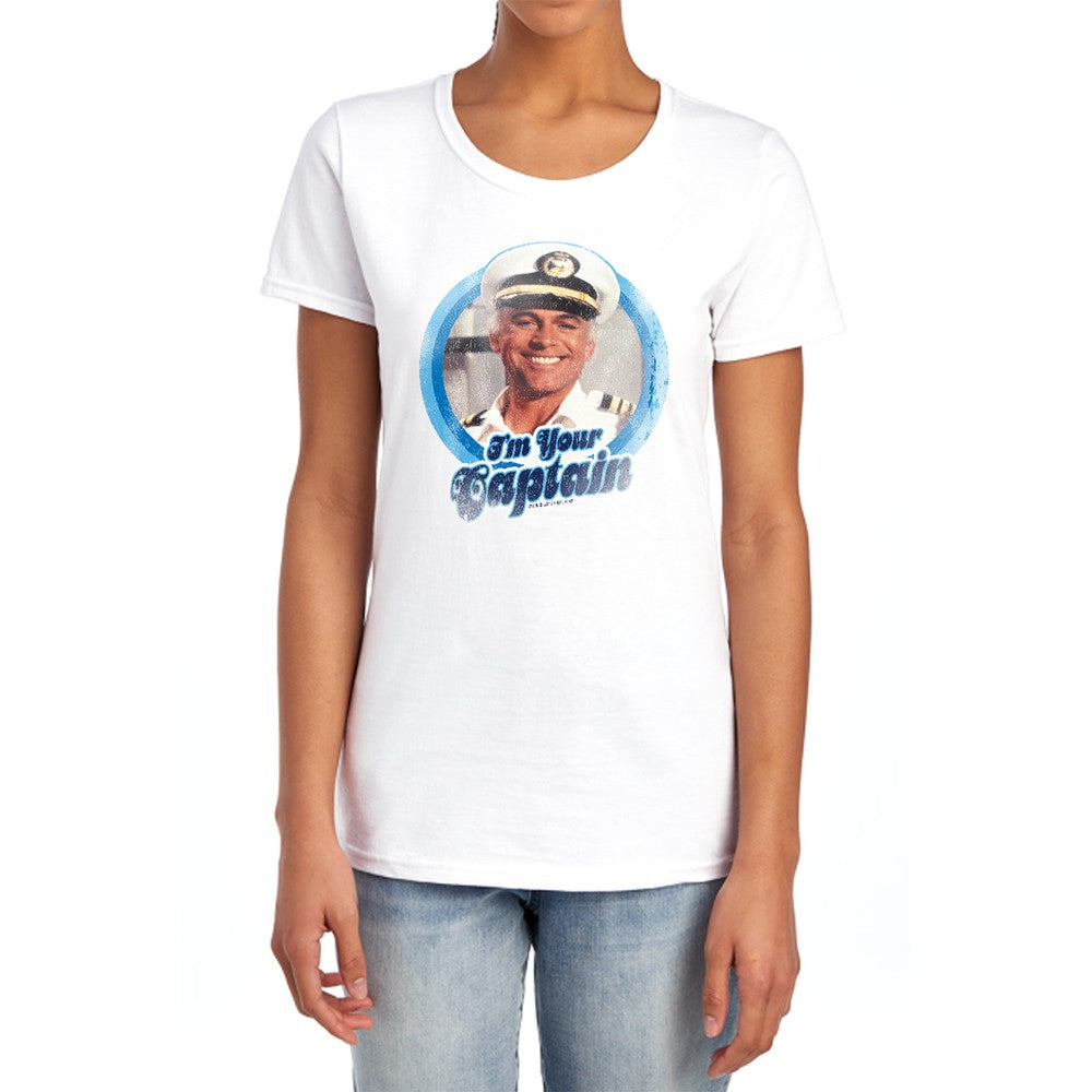 Love Boat Im Your Captain Licensed Women's T-Shirt Regular Fit MD-LG