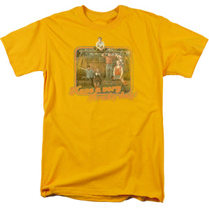 AN OFFCIALLY LICENSED BRADY BUNCH HAVE A VERY BRADY DAY! MEN'S REGULAR FIT T-SHIRT GOLD
