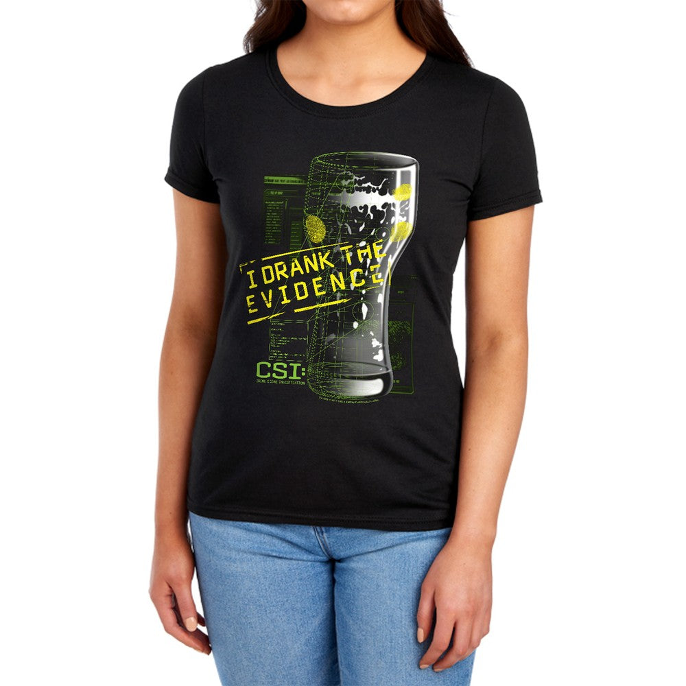 Csi I Drank The Evidence Licensed Women's T-Shirt Regular Fit LG