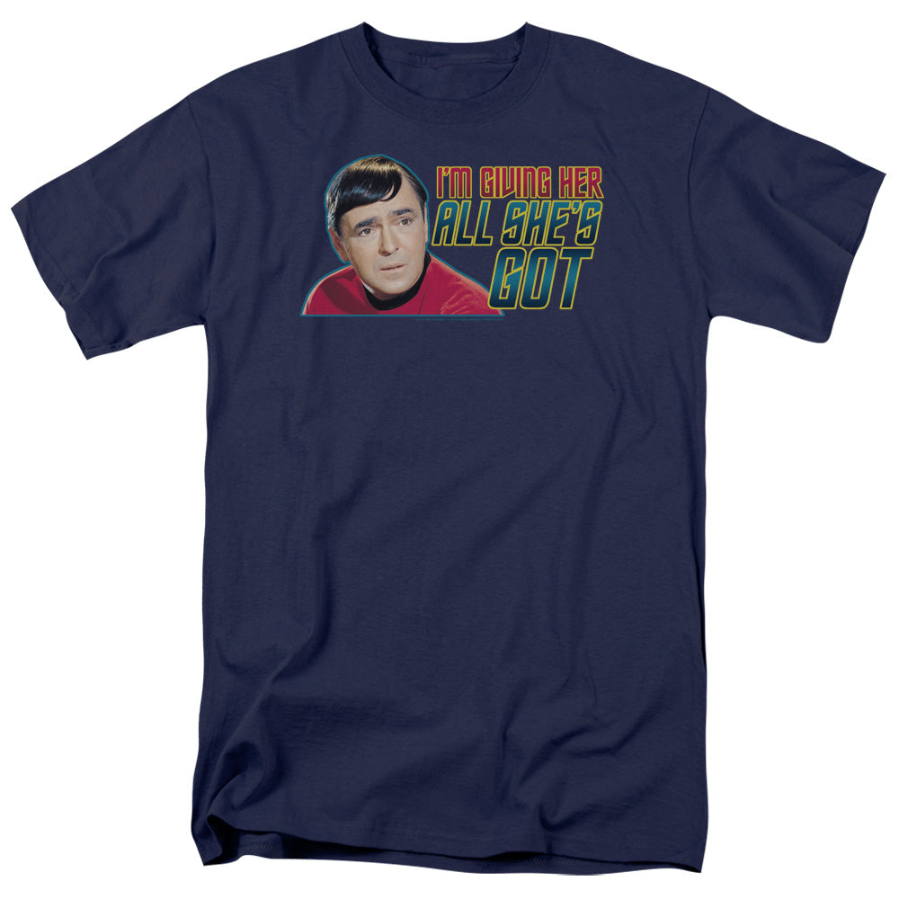 Star Trek All Shes Got Licensed Adult Unisex T-Shirt Regular Fit Tee SM-3X