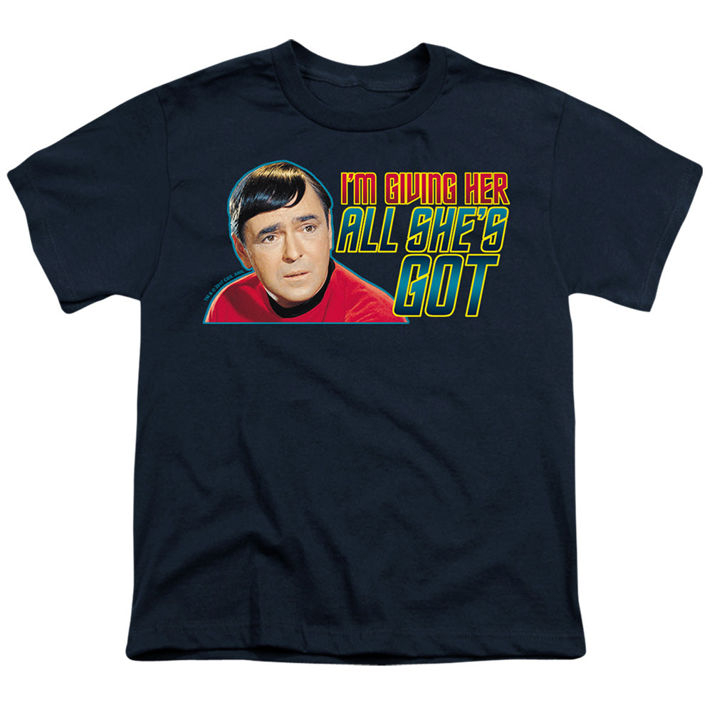 Star Trek All Shes Got Licensed Kid's T-Shirt (Ages 4-7) SM-XL