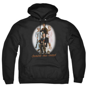 AN OFFCIALLY LICENSED BEVERLY HILLBILLIES SOPHISTIMACATED ADULT UNISEX PULLOVER HOODIE BLACK