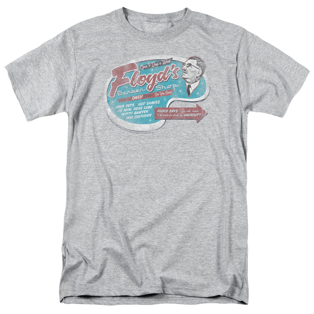 Mayberry Floyds Barber Shop Licensed Adult Unisex T-Shirt Regular Fit Tee SM-3X