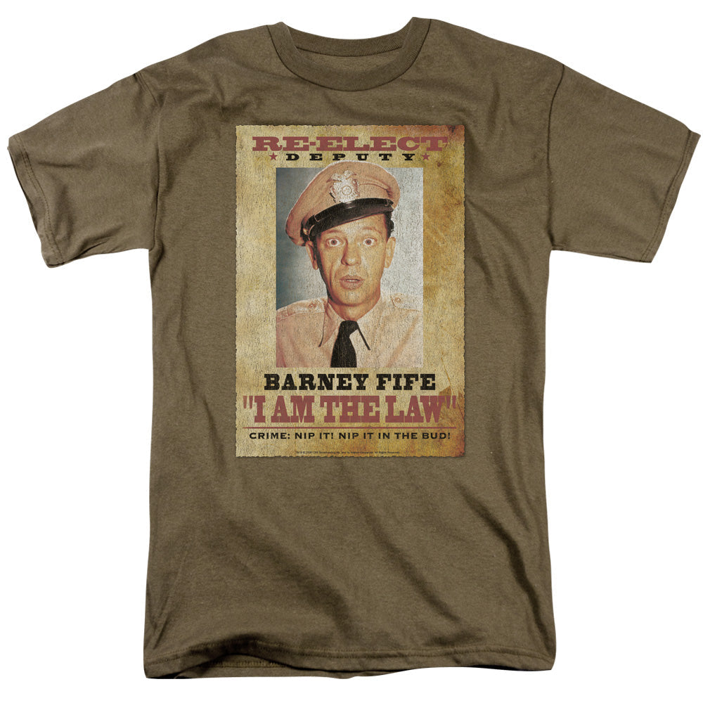 Andy Griffith I Am The Law Licensed Adult Unisex T-Shirt Regular Fit Tee SM-3X