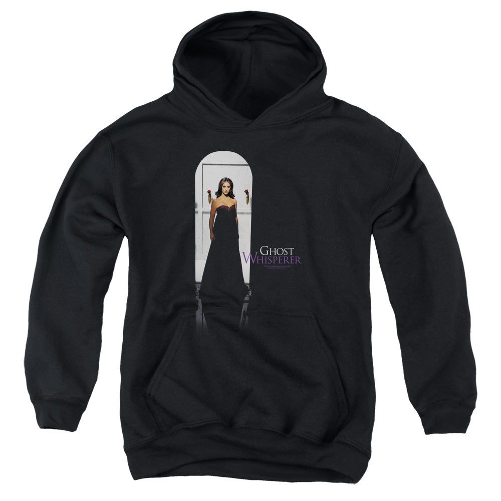 AN OFFCIALLY LICENSED GHOST WHISPERER DOORWAY YOUTH HOODIE BLACK