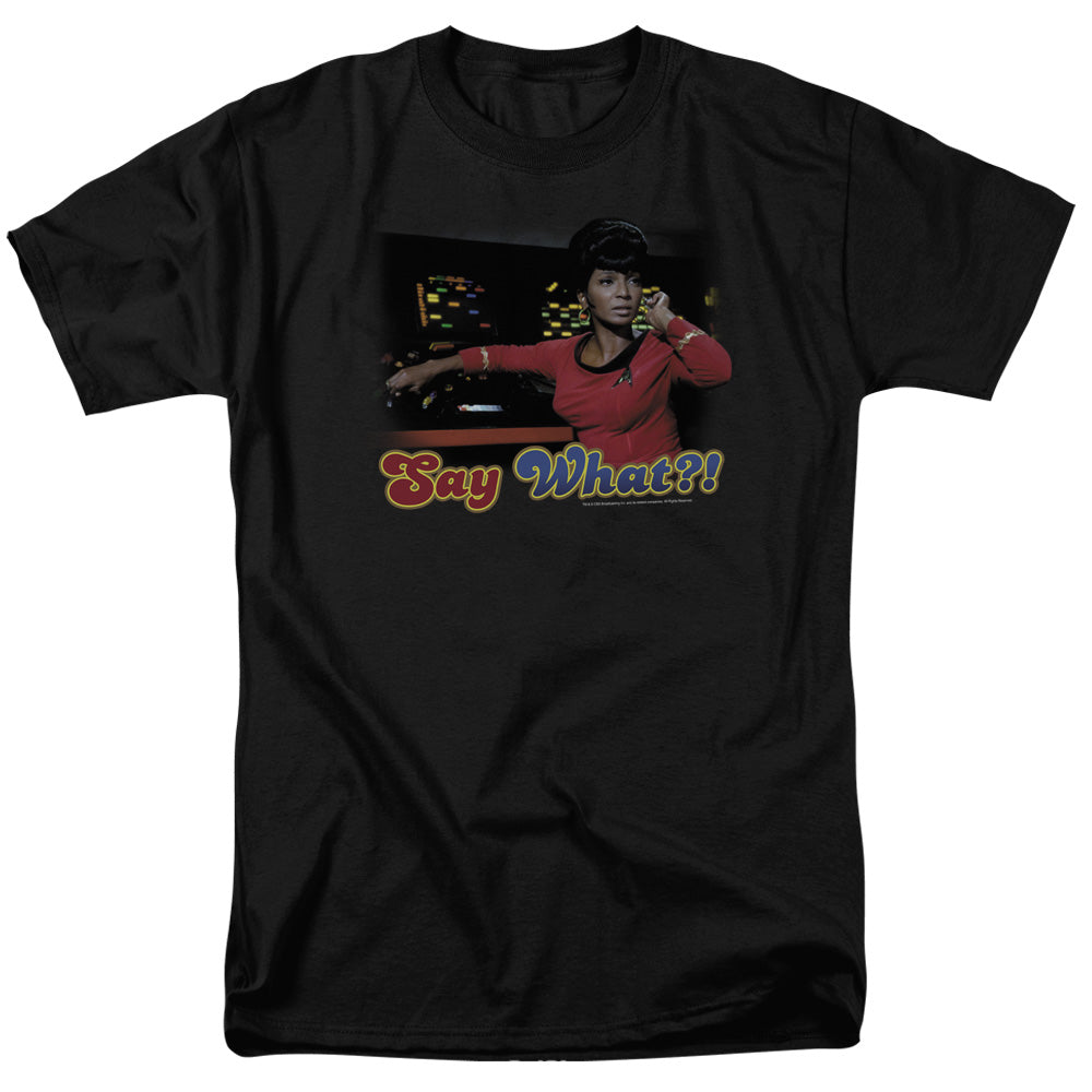 Star Trek Say What Licensed Adult Unisex T-Shirt Regular Fit Tee SM-3X