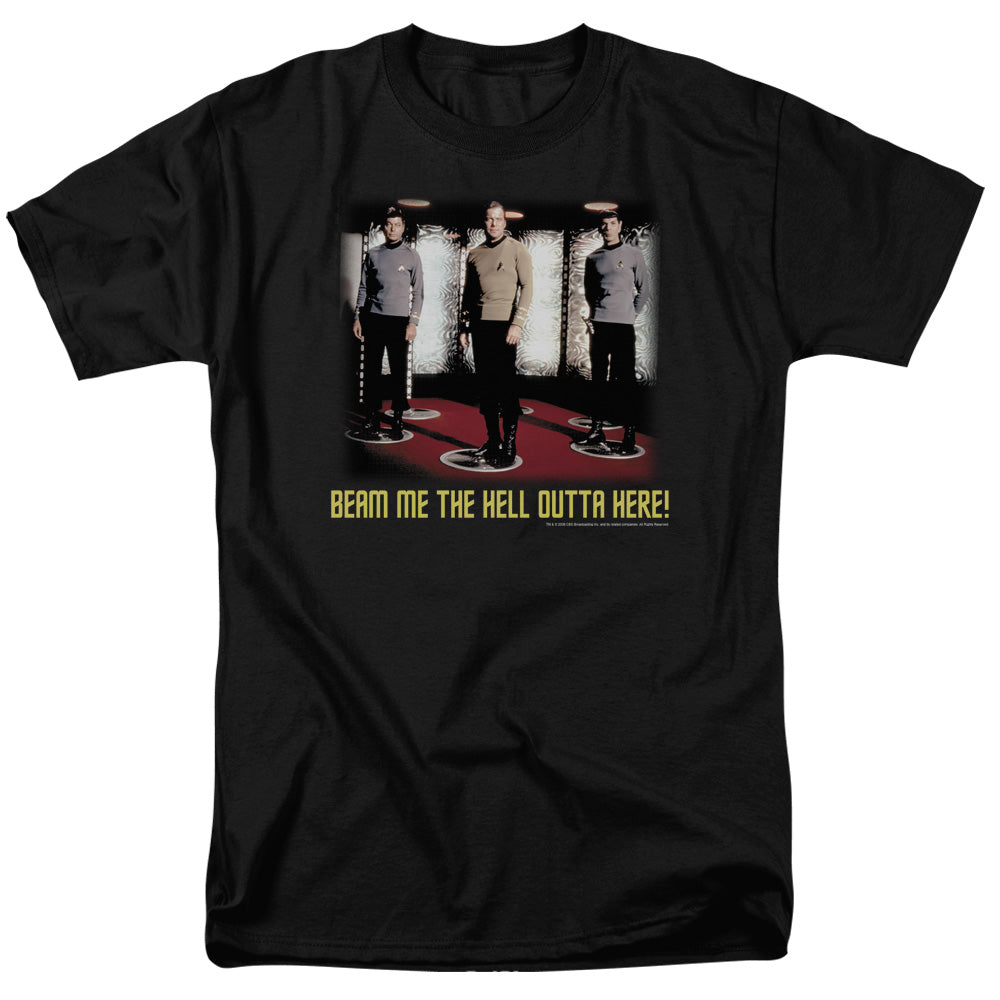 Star Trek Beam Me Out Licensed Adult Unisex T-Shirt Regular Fit Tee SM-3X