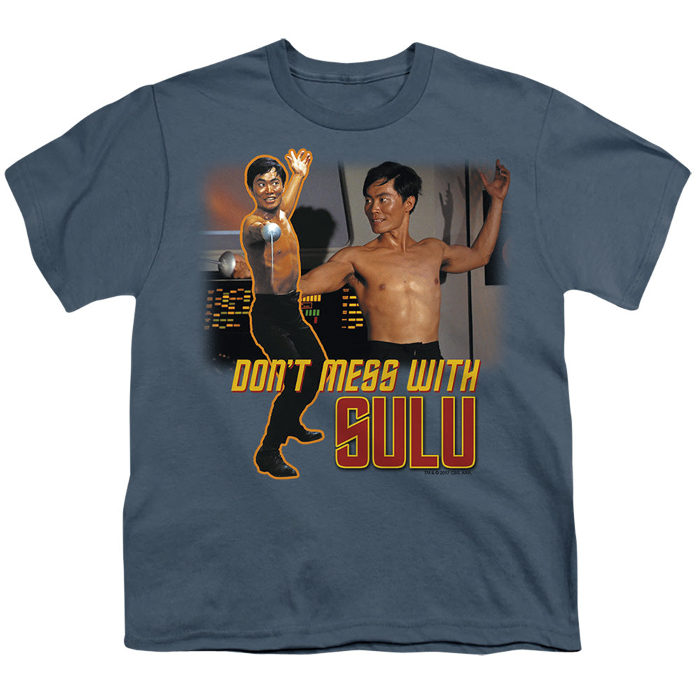 Star Trek Dont Mess With Sulu Licensed Kid's T-Shirt (Ages 4-7) XL