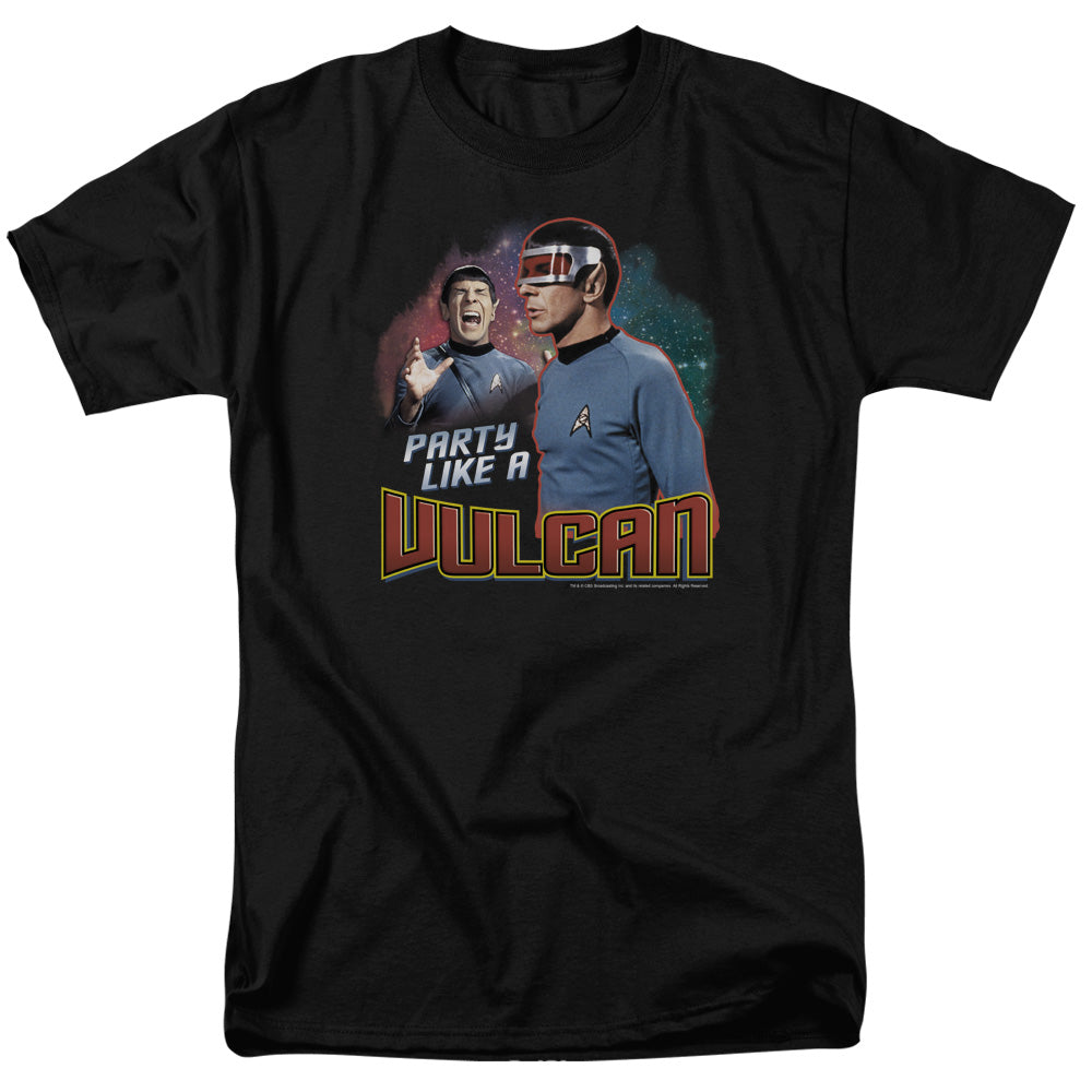 Star Trek Party Like A Vulcan Licensed Adult Unisex T-Shirt Regular Fit Tee