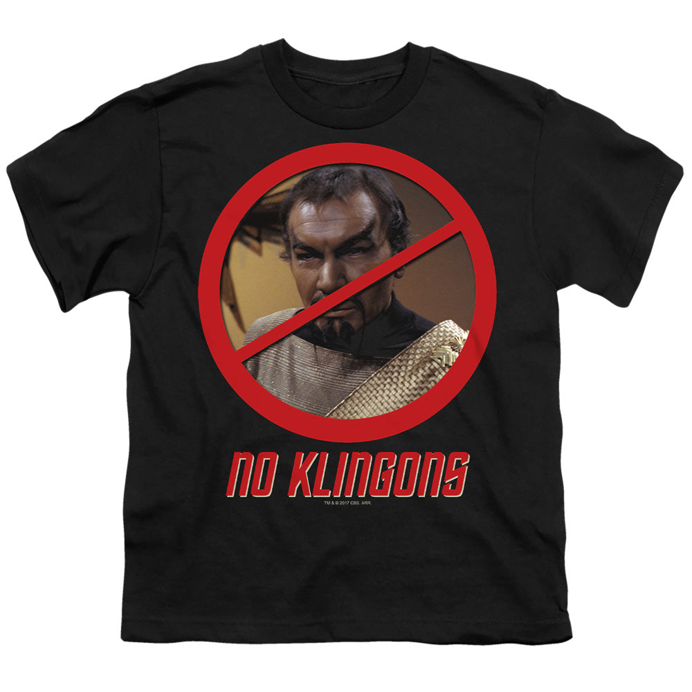 Star Trek No Klingons Licensed Kid's T-Shirt (Ages 4-7) SM-XL