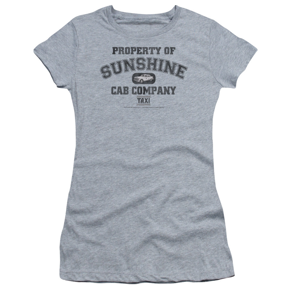Taxi Property Of Sunshine Cab Licensed Women's T-Shirt Juniors SM-XL