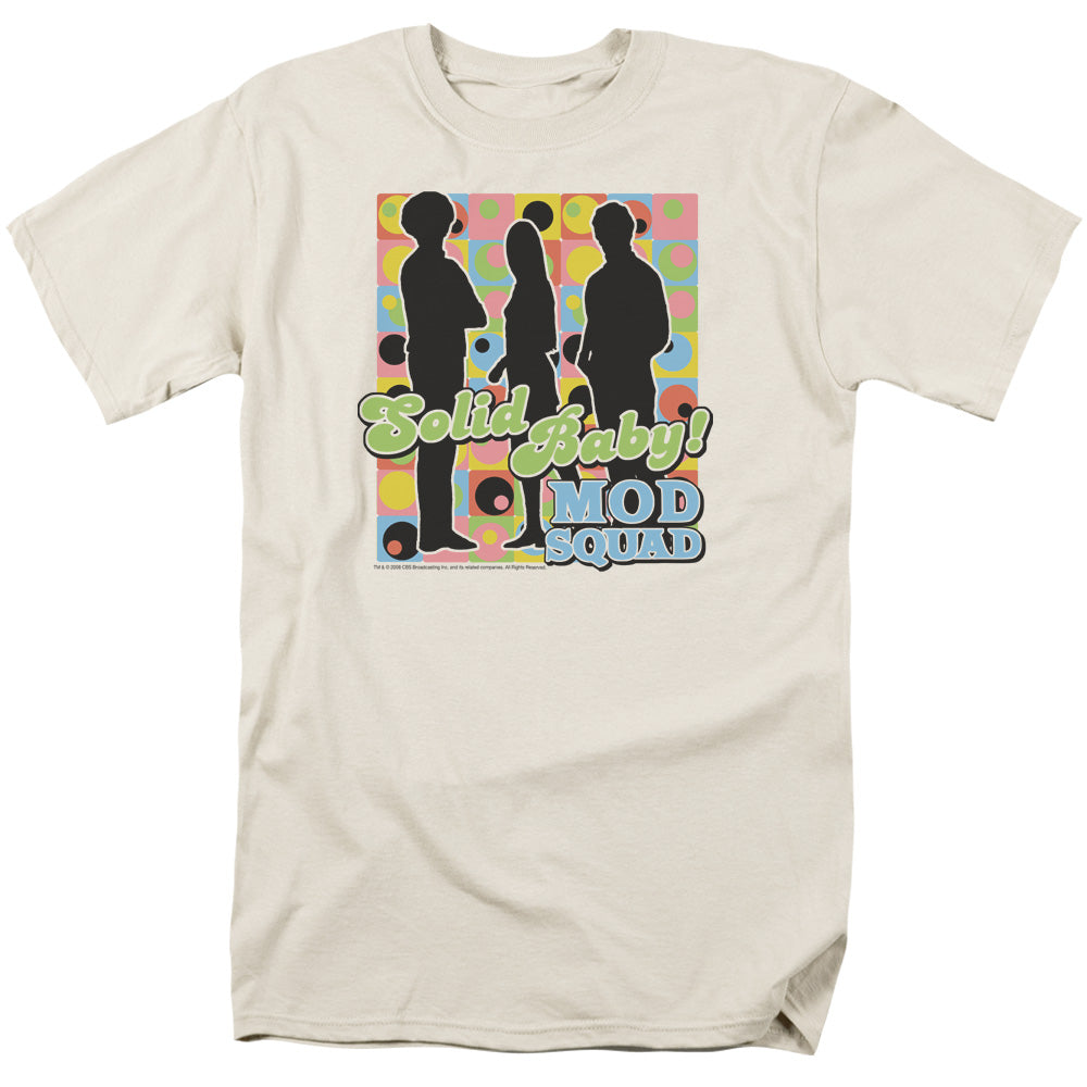 Mod Squad Solid Mod Pattern Licensed Adult Unisex T-Shirt Regular Fit Tee SM-3X