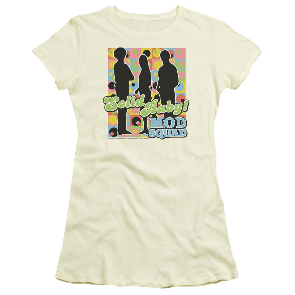 Mod Squad Solid Mod Pattern Licensed Women's T-Shirt Juniors LG
