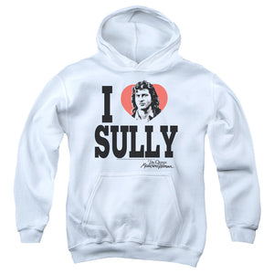 AN OFFCIALLY LICENSED DR.QUINN I HEART SULLY YOUTH HOODIE WHITE