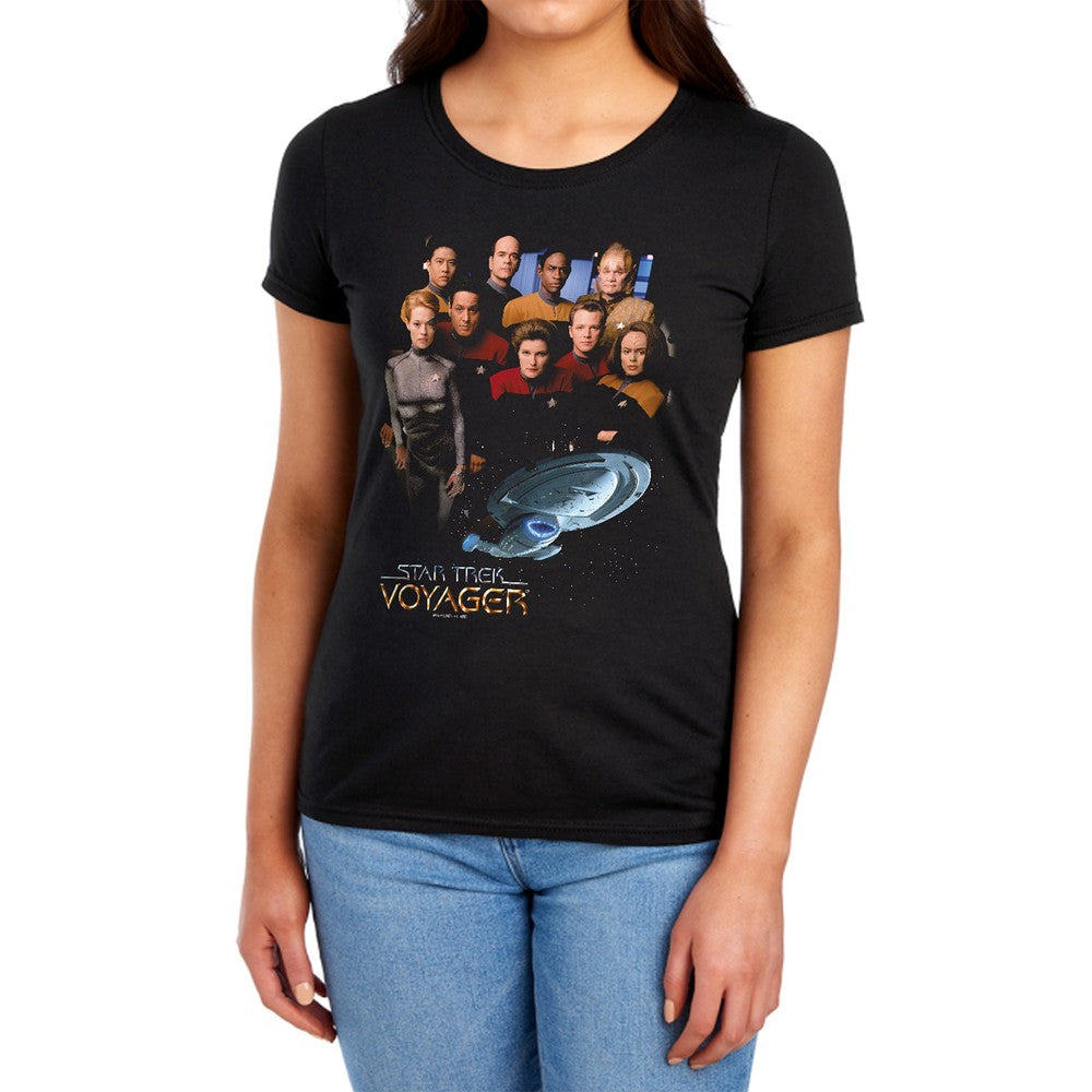 Star Trek Voyager Crew Licensed Women's T-Shirt Regular Fit SM-XL