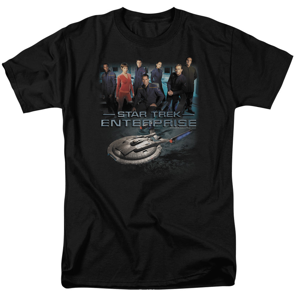 Star Trek Enterprise Crew Licensed Adult Unisex T-Shirt Regular Fit Tee SM-3X