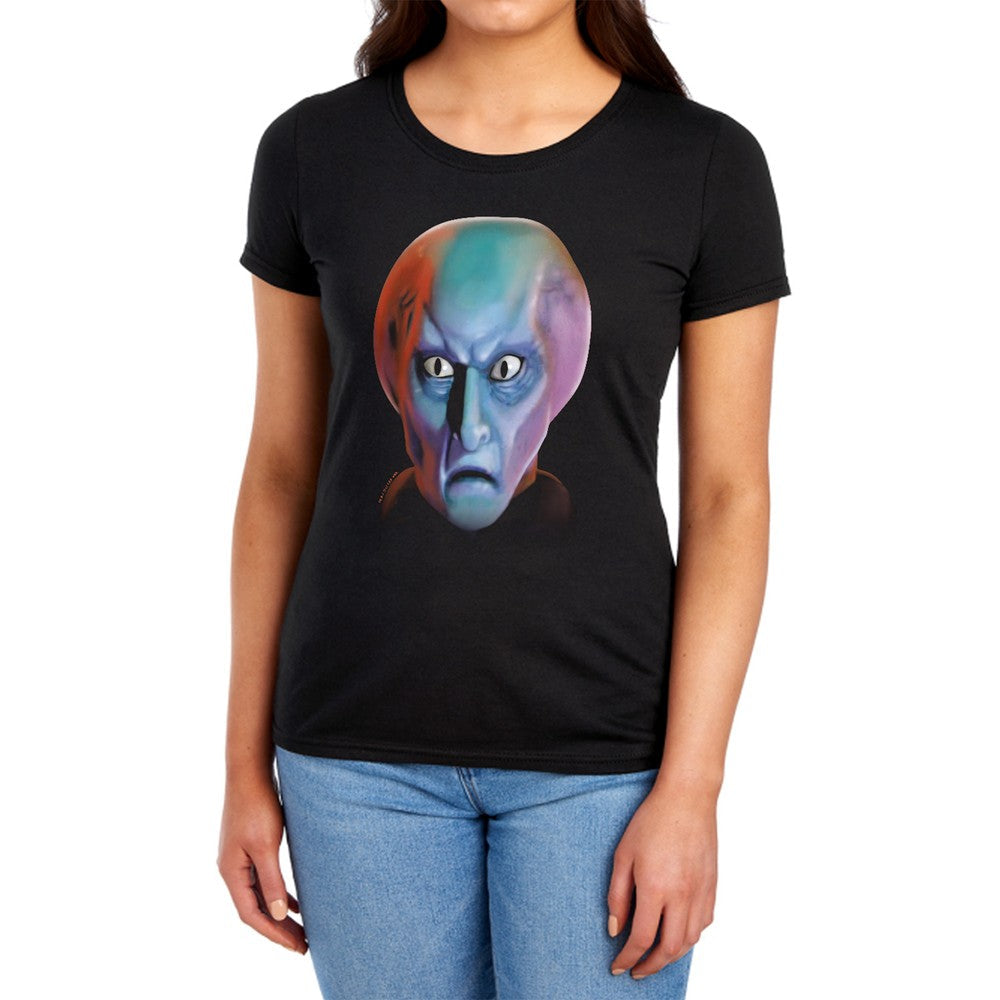 Star Trek Balok Head Licensed Women's T-Shirt Regular Fit LG