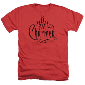 AN OFFCIALLY LICENSED CHARMED CHARMED LOGO MEN'S HEATHER T-SHIRT RED