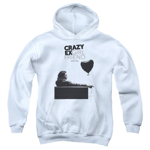 AN OFFCIALLY LICENSED CRAZY EX GIRLFRIEND CRAZY MAD YOUTH HOODIE WHITE