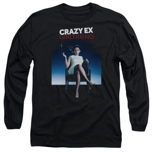 AN OFFCIALLY LICENSED CRAZY EX GIRLFRIEND CRAZY INSTINCT MEN'S LONG SLEEVE T-SHIRT BLACK