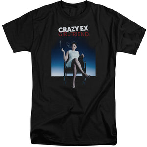 AN OFFCIALLY LICENSED CRAZY EX GIRLFRIEND CRAZY INSTINCT MEN'S TALL FIT T-SHIRT BLACK
