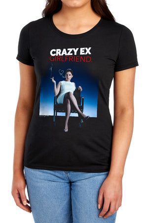 AN OFFCIALLY LICENSED CRAZY EX GIRLFRIEND CRAZY INSTINCT WOMEN'S REGULAR FIT T-SHIRT BLACK