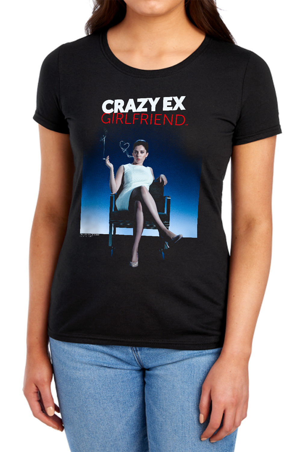AN OFFCIALLY LICENSED CRAZY EX GIRLFRIEND CRAZY INSTINCT WOMEN'S REGULAR FIT T-SHIRT BLACK