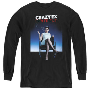AN OFFCIALLY LICENSED CRAZY EX GIRLFRIEND CRAZY INSTINCT YOUTH LONG SLEEVE T-SHIRT BLACK