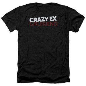 AN OFFCIALLY LICENSED CRAZY EX GIRLFRIEND CRAZY LOGO MEN'S HEATHER T-SHIRT CHARCOAL