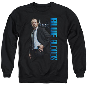 AN OFFCIALLY LICENSED BLUE BLOODS DANNY ADULT UNISEX CREWNECK SWEATSHIRT BLACK