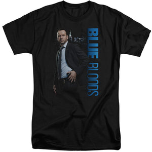 AN OFFCIALLY LICENSED BLUE BLOODS DANNY MEN'S TALL FIT T-SHIRT BLACK