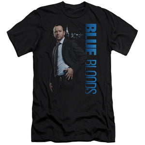 AN OFFCIALLY LICENSED BLUE BLOODS DANNY MEN'S PREMIUM SLIM FIT T-SHIRT BLACK