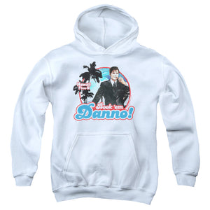 AN OFFCIALLY LICENSED HAWAII 5 0 BOOK EM DANNO YOUTH HOODIE WHITE