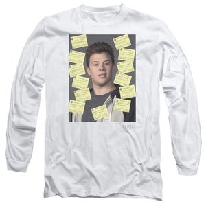 AN OFFCIALLY LICENSED AMERICAN VANDAL DETENTION MEN'S LONG SLEEVE T-SHIRT WHITE