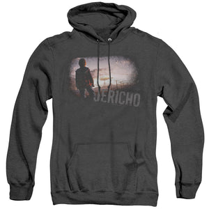 AN OFFCIALLY LICENSED JERICHO MUSHROOM CLOUD ADULT UNISEX HEATHER PULLOVER HOODIE BLACK