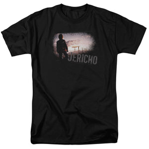 AN OFFCIALLY LICENSED JERICHO MUSHROOM CLOUD MEN'S REGULAR FIT T-SHIRT BLACK
