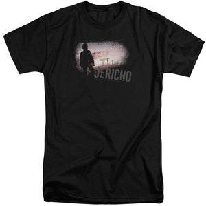 AN OFFCIALLY LICENSED JERICHO MUSHROOM CLOUD MEN'S TALL FIT T-SHIRT BLACK