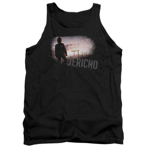 AN OFFCIALLY LICENSED JERICHO MUSHROOM CLOUD ADULT UNISEX TANK TOP BLACK