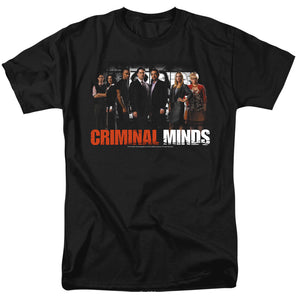 AN OFFCIALLY LICENSED CRIMINAL MINDS THE BRAIN TRUST MEN'S REGULAR FIT T-SHIRT BLACK