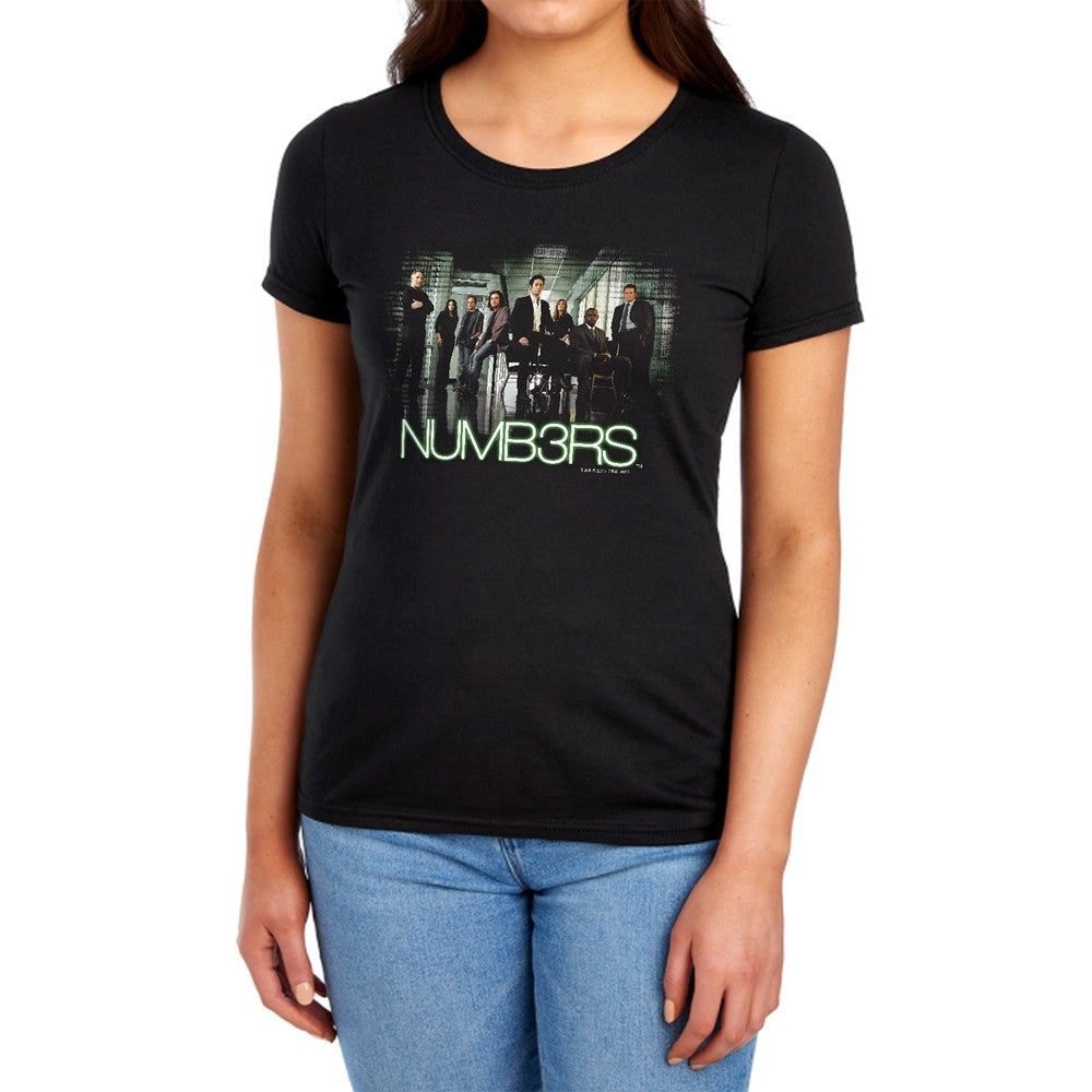 Numb3Rs Numbers Cast Licensed Women's T-Shirt Regular Fit LG
