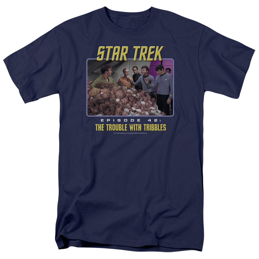 St:Original The Trouble With Tribbles Licensed Adult Unisex T-Shirt SM-3X