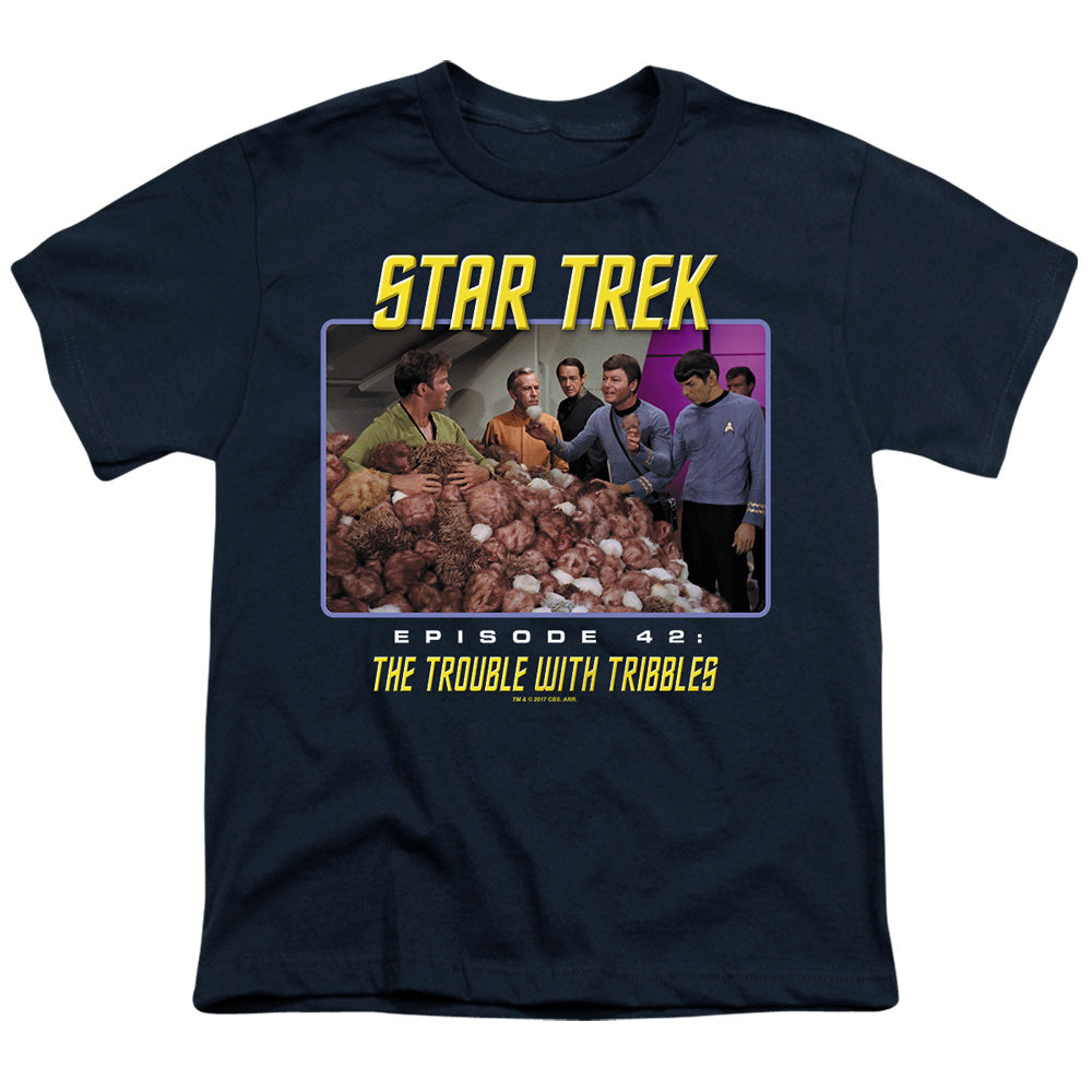 St:Original The Trouble With Tribbles Licensed Kid's T-Shirt (Ages 4-7) SM-XL